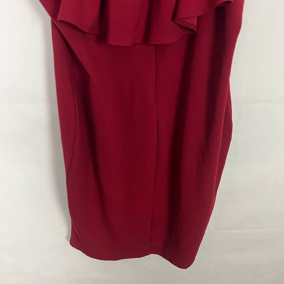 Libian Womens Dress 3X Vtg Ruffle Overlay Party Cocktail Wedding Guest Stretch - Picture 7 of 9